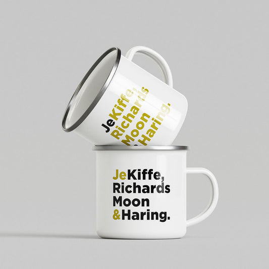 JE KIFFE RICHARDS, MOON & HARING - MUG émaillé