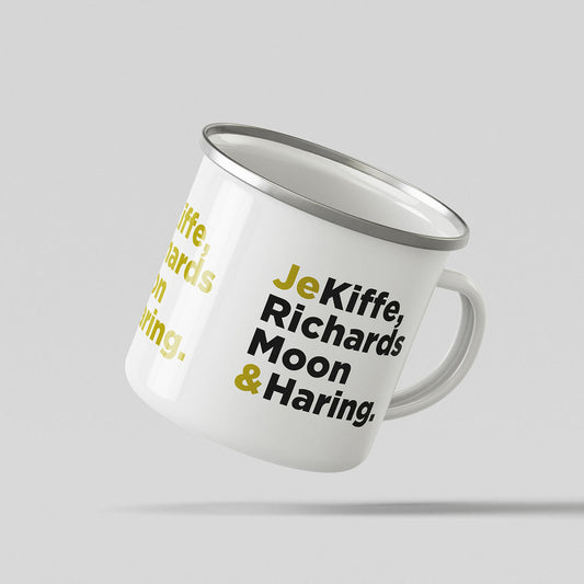 JE KIFFE RICHARDS, MOON & HARING - MUG émaillé